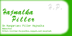 hajnalka piller business card